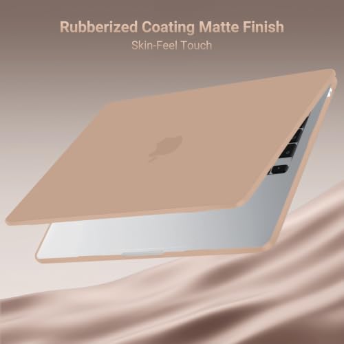 MOSISO Compatible with MacBook Air 13 inch Case M5 2026 M4 M3 M2 2025-2022 | A3449 A3240 A3113 A2681, Hard Shell&Keyboard Cover&Screen Film&Pouch for MacBook Air 13.6 inch Case, Bronze Brown - color: Bronze Brown