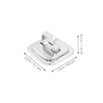 STOBOK 4pcs Laptop Cable Lock Desk Mount Security Anchor Base Plate for Theft Prevention Compatible Keyed and Combination Locks for Offices Schools and Libraries
