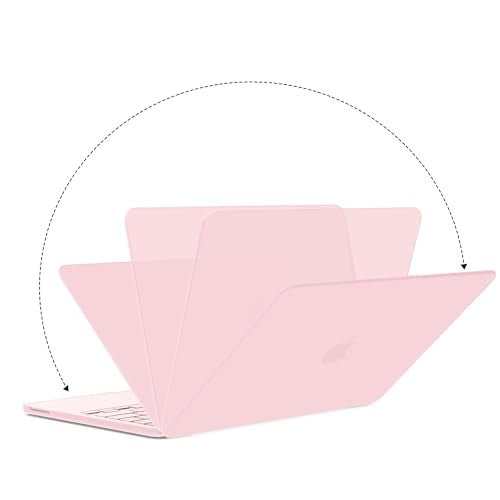 G JGOO Compatible with MacBook Neo Case 13 inch 2026 Release Model A3404 with A18 Pro Chip, Matte Protective Laptop Plastic Hard Shell Case with Keyboard Cover & Screen Protector, Baby Pink - color: Baby Pink