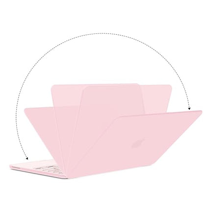 G JGOO Compatible with MacBook Neo Case 13 inch 2026 Release Model A3404 with A18 Pro Chip, Matte Protective Laptop Plastic Hard Shell Case with Keyboard Cover & Screen Protector, Baby Pink - color: Baby Pink