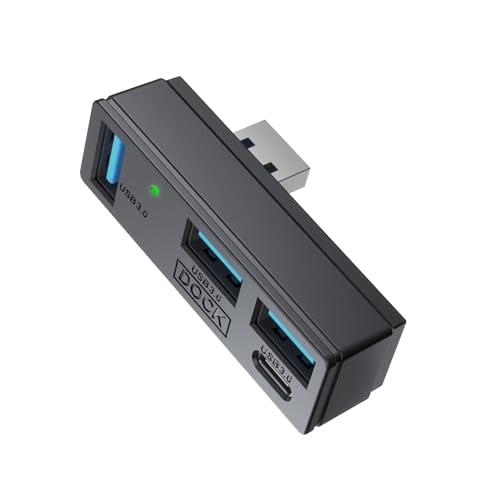 4-in-1 USB 3.0 Hub with 3 USB Ports and a Type-C Port, Portable USB Adapter Mini Multiport Expander Compatible with Steam Machines,P5, PC, Mac,Desktop,Laptop, Air, iPad,Printer and More