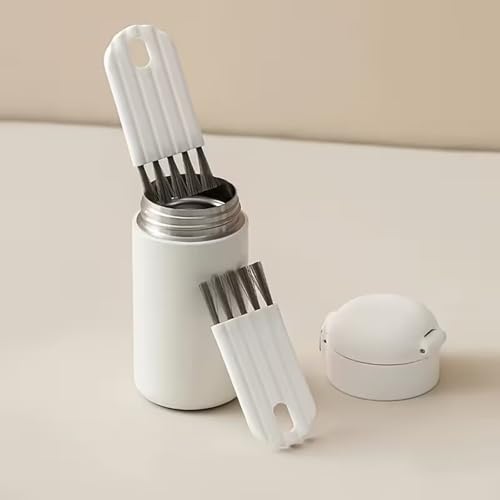 Bendable Keyboard Cleaning Brush, Soft-Bristle Crevice Cleaner | Flexible soft-bristle brush reaches keyboard gaps, cup-lid slots and narrow grooves for gentle everyday cleaning.