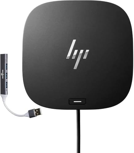 HP USB-C Essential Dock G5 Docking Station with 100W Power Delivery | HDMI,DisplayPort, Audio, USB-C, Includes Dockztorm Hub – (Renewed)