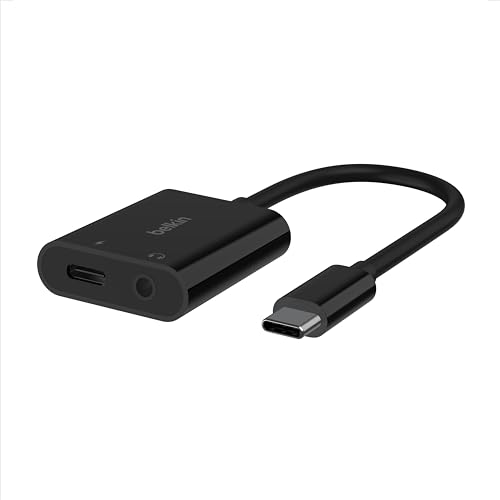 Belkin Portable Charger, Power Bank 20000 mAh 30W USB C for Phone, Laptop - iPhone 17, Air, Pro Max, iPad, AirPods, Apple Watch, Galaxy S25, & More - Black - color: Black, size: USB-C, style: 3.5MM AUX Audio + USB-C Charge