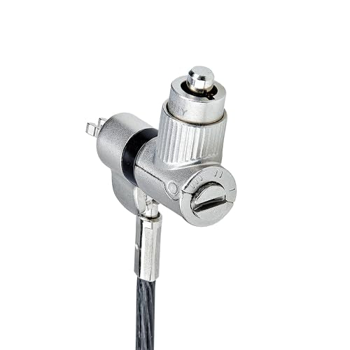 StarTech 3-in-1 Universal Laptop Lock, 6.6ft, TAA (2m) | Master Keyed Security Cable, Compatible With Noble Wedge/Nano/K-Slot, UNIVKMKO-LAPTOP-LOCK - size: Adjustable, style: Master Keyed