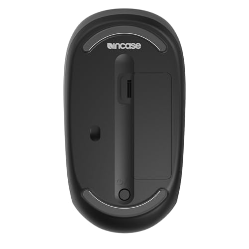 Incase Bluetooth Mouse - Designed by Microsoft - Compact, Comfortable, Right/Left Hand Use, 4-Way Scroll Wheel, Wireless Bluetooth Mouse for PC/Laptop/Desktop, Mac/Windows Computer (Black) - color: Black
