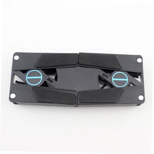 NUOBESTY 2PCS Laptop Cooling Pad Dual Fan USB Powered Quiet Laptop Cooler Stand with Slip Design for Heat Reduction and Compact Storage