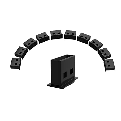 10-Pack Black USB Type-A Dust Plugs-USB Port Protector Covers for USB A Female Ports,Dustproof Cap Protectors for USB Ports,Computer,Laptop,TV,Router,All USB A Devices - color: Black