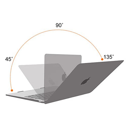 MOSISO Compatible with MacBook Air 13 inch Case M1 2021 2020 2019 2018 | A2337 A2179 A1932, Protective Hard Shell&Keyboard Cover&Screen Film&Pouch for MacBook Air 13.3 inch Case, Gray - color: Gray