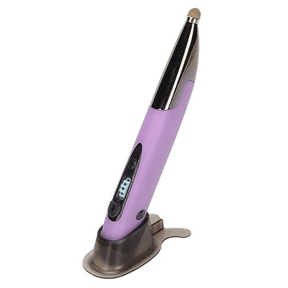 Yinhing Pen Rechargeable Portable Optical Mode for PC Laptop Luminous Silent Handheld Small Design (Purple) - color: Purple