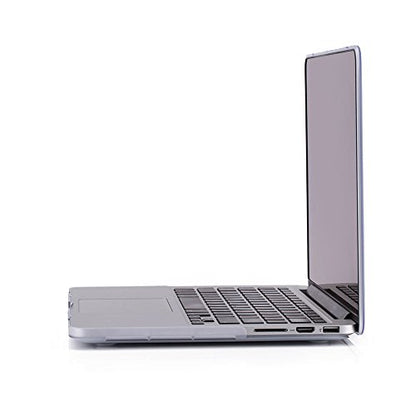 RUBAN Case Compatible with MacBook Pro 13 inch 2015 2014 2013 2012 (A1502 & A1425 Models), Plastic Hard Shell Case & Keyboard Cover for Old Version MacBook Pro Retina 13 Inch, Frost White - color: Frost Clear