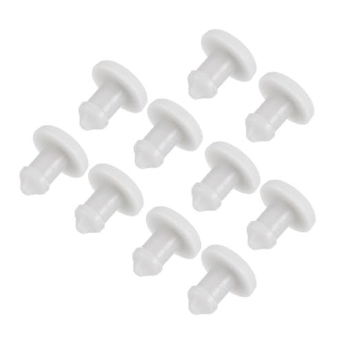 MECCANIXITY Silicone Snap in Locking Hole Plugs, Mini Rubber Panel Seal Cover Flush Type Panel Round for Kitchen Bulkheads Waterproof Sealing Plugs 2.5mm/0.1 Inch Diameter Grey,Pack of 10 - color: Gray, size: 2.5mm