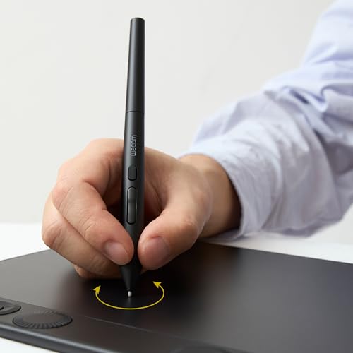 Wacom Art Pen 2, with 360° Rotation, Pressure Sensitivity and Tilt Control | Traditional tool feel w/rotation, pressure and tilt sensitivity for artists creating expressive brush strokes & digital art