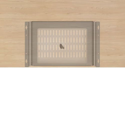 Sliding Under Desk Laptop Mount Shelf with Air Vents, W 16.3" x D 12" Metal Under Desk Slide Out Tray for Laptop (16 Inch Wide) - size: 16 Inch