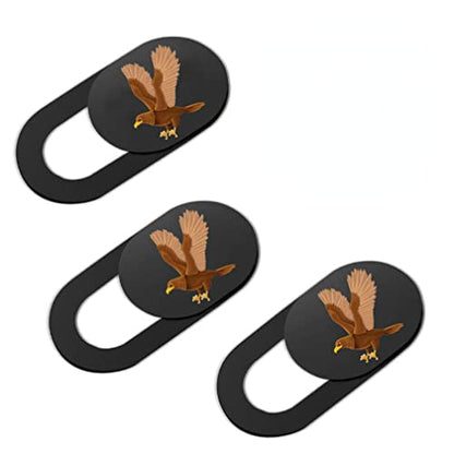 Eagle Webcam Camera Cover Slide - Web Camera Cover Fits for Laptop, Desktop, Pc, Macboook Pro, iMac, Mac mini, iPad Pro, Computer, iPhone, Protect Your Privacy Security - color: 3Pack eagle