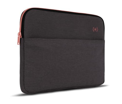 Speck Transfer Pro-Pocket Universal 15-16 Inch Laptop Sleeve with Front Pocket - Durable Protective Case for Laptops and Tablets - Compatible with MacBook Computers - Cloudy Grey/Rose Gold - color: Cloudy Grey/Rose Gold
