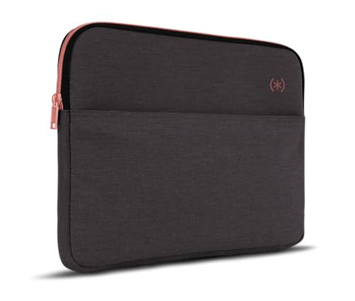Speck Transfer Pro-Pocket Universal 15-16 Inch Laptop Sleeve with Front Pocket - Durable Protective Case for Laptops and Tablets - Compatible with MacBook Computers - Cloudy Grey/Rose Gold - color: Cloudy Grey/Rose Gold