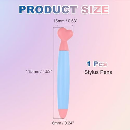 PATIKIL Crayon Stylus Pens for Touch Screen, High Sensitivity Universal Pen Capacitive Digital Pens Touchscreen Stylus for Phone Tablets Laptop Touch Screen Devices, Light Blue - color: Light Blue