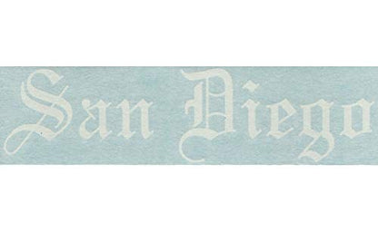 San Diego - California City County Old English Letters Car Truck Van Moped Helmet Hard Hat Auto Automotive Craft Cup Laptop Vinyl Decal Bumper Window Wall Sticker 18001