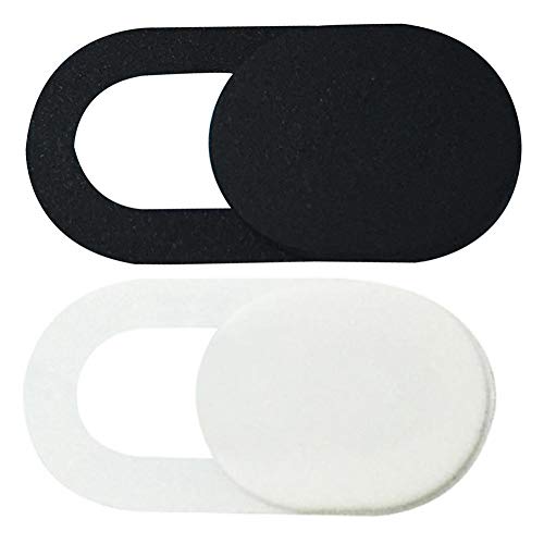 Webcam Cover, Ultra-Thin Camera Blocker Slider,Webcam Cover Slide Compatible with Laptop, Desktop, PC, Smartphone,Protect Your Privacy and Security - White - color: White (B)
