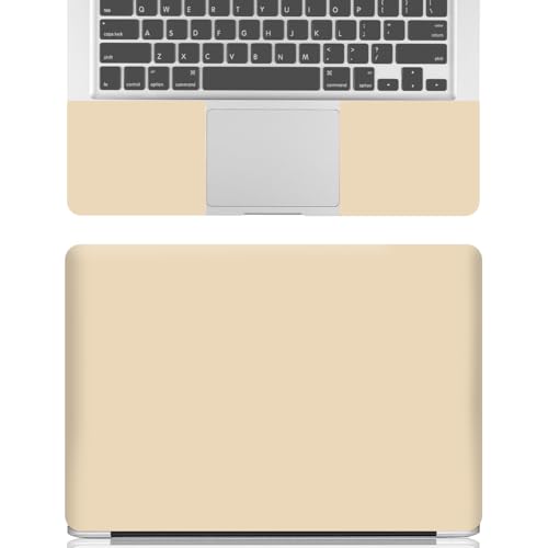 15-15.6 inches Netbook Laptop Skin Sticker Decal Reusable Cover Protector for 11.6 12 13 13.3 14 15 15.4 Notebook Chromebook Easy to Apply and Remove, Scratch-Resistant Waterproof I Apricot Beige - color: Apricot Beige