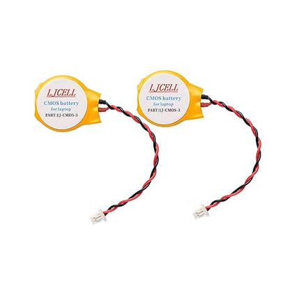 2PCS CMOS Battery for IBM Lenovo ThinkPad Laptop X1 Carbon 2-nd Carbon 3rd Carbon 4th Carbon 5th Carbon 6th BIOS RTC CR2016 Battery with 2 Wire and Connector - size: 2-PACK, style: CMOS-CR2016-3