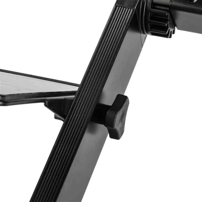 Portable Laptop Stand for Bed Lap Desk Lightweight Folding Bed Desk with Built-in Cooling Fans and Mouse Pad Tray 360-Degree Rotation Bed Table with Adjustable Height & Tilt for Bed, Table, Black
