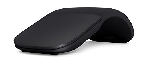 Microsoft Arc Mouse - Black. Sleek,Ergonomic design, Ultra slim and lightweight, Bluetooth Mouse for PC/Laptop,Desktop works with Windows/Mac computers - color: Black