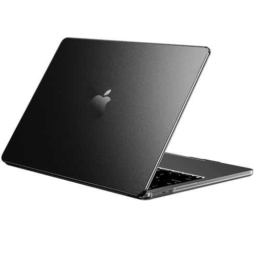 EooCoo Case for MacBook Air 13 inch M5/M4/M3/M2 2026-2022, Space Black | Scratch & Fingerprint Resistant, Fit for Air 13.6-inch, Invisible Armor, For Work & Travel, A3449/A3240/A3113/A2681 - color: Original Space Black, size: Air 13.6-inch