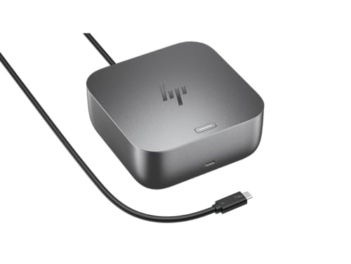 HP Thunderbolt 4 100W G6 Dock (9X472UT#ABA) + ZoomSpeed 6-ft DisplayPort Cable + ZoomSpeed 6-ft HDMI Cable + ZoomSpeed 6-ft Ethernet Cable + AOM Microfiber Cleaning Cloth