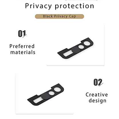 Front Camera Cover Compatible for iPhone 17e /16e /13/13 Mini/13 Pro/13 Pro Max/,Webcam Cover Protect Privacy and Security,Privacy Camera Cover Not A ffect Face ID, 2 Pack-Black - color: Black