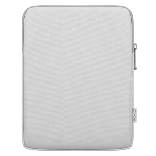 MoKo 9-11 Inch Tablet Sleeve Bag Carrying Case Fits New 11inch iPad Air M4, iPad A16 2025, iPad Pro 11 M4, Air 5/4/3, iPad 10/9/8th Gen, Tab S8/S9 11", Tablet Carrying Case, Gray + White - color: Gray + White, size: 9-11 inch