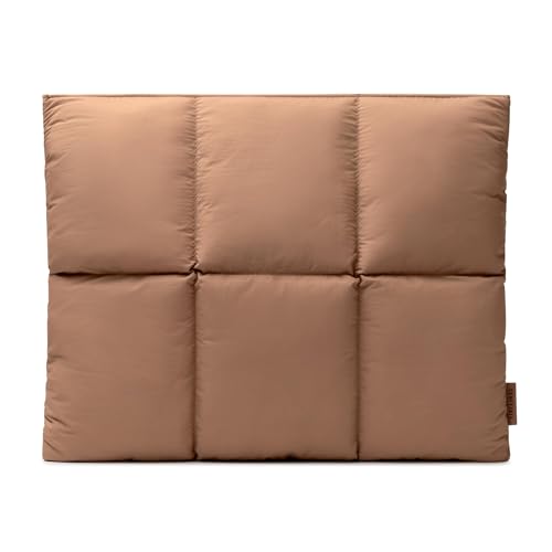 Comfyable Puffy Laptop Sleeve 15 16 Inch, Quilted Puffer Laptop Carrying Case for Women, Pillow Pouch Compatible for MacBook Air M5 & MacBook Pro M5 Pro/Max 2026, Brown - color: Brown, size: For 15" Mac Air / 16" Mac Pro