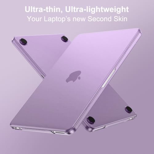 MOSISO Compatible with MacBook Neo Case 13 inch 2026 A3404 A18 Pro Chip | 4 in 1 Kit Ultra-Thin Exact-Fit Scratches&Fingerprints Resistant Protective Hard Shell Matte Case Cover, Purple - color: Purple