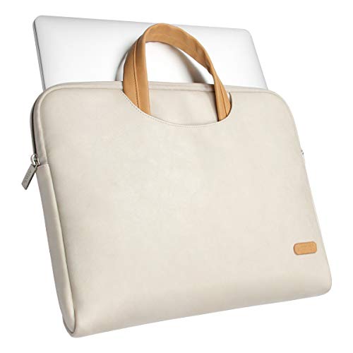 ARVOK 15 15.6 16 Inch Water-resistant Premium Leather Laptop Sleeve With Handle & Zipper Pocket/Notebook Computer Case/Ultrabook Tablet Briefcase Carrying Bag/Pouch Skin Cover For Acer/Asus