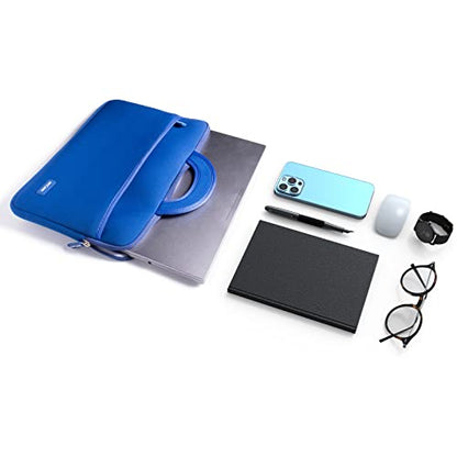 amCase Chromebook Case-11.6 to 12 inch Neoprene Sleeve with Handle-Blue | Travel laptop bag - color: Blue, size: 11.6 to 12 inch