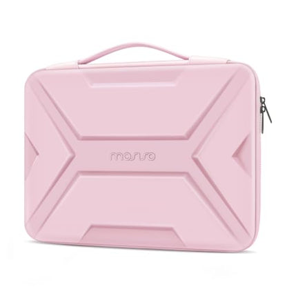 MOSISO Laptop Case 15.6 inch, 15-16 inch Laptop Sleeve, Pink | Compatible with MacBook Pro 16 / Air 15,HP Acer Dell Lenovo ASUS,Artistic Geometric EVA Carrying Case Hard Shell with Handle - color: Pink, size: 15.6 inch