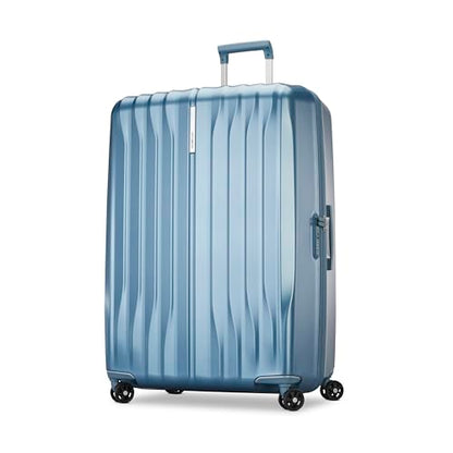 Samsonite UpLIFT X-Large Checked Hardside Luggage with Spinner Wheels - Airline-Approved, TSA Lock, Adjustable Handle System - Polycarbonate Hard Suitcase for Ultra Lightweight Travel - Elemental Blue - color: Elemental Blue, size: X-Large Checked