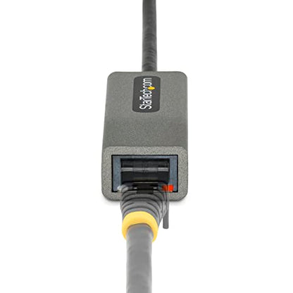 StarTech USB 3.0 to Gigabit Ethernet Adapter, 10/100/1000Mbps, Driverless | 10/100/1000Mbps, USB to RJ45, USB 3.0 to LAN Adapter, USB 3.0 Ethernet Adapter (GbE), 11in Attached Cable, Driverless - color: Space Gray, size: 1Gbps, style: USB-A