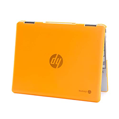 mCover Hard Shell Case Compatible with 2021 12" HP Chromebook x360 12B-CAxxxx Series laptops (NOT Compatible with Other HP Chromebook & Windows laptops) (Orange) - color: Orange