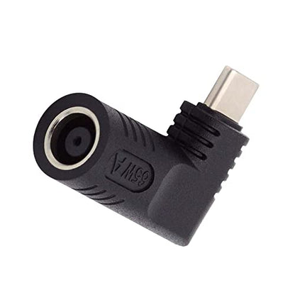DC Jack 7.9x5.4mm Input to USB-C Type-C Angled 90 Degree Power Plug Charge Adapter for Laptop Phone - style: 7.9x5.4mm