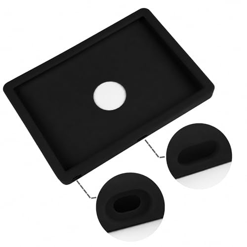 Silicone Cover for Magic Trackpad 2 & USB-C, Anti-Slip Washable Protective Case, Thin Skin Protector for Apple Magic Trackpad - color: black