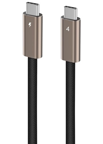 Ubluker USB C to USB C Cable 40Gbps 13 FT Long, 240W 100W 60W USB4 Cable 24PIN with Thunderbolt 4 Emarker 48V 5A PD 3.1 Video Audio Data Charger for iPhone17 16 15 Galaxy S26 25 Display PC MacBook - size: 13 feet