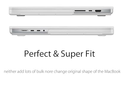 UESWILL Compatible with MacBook Pro 14 inch Case 2026-2021 Release with M5 M4 M3 M2 M1 Pro Max chip & Touch ID, Matte Frosted Hard Shell Protective Cover, Clear - color: Clear, size: MacBook Pro 14" (M1 M2 M3 M4 M5)
