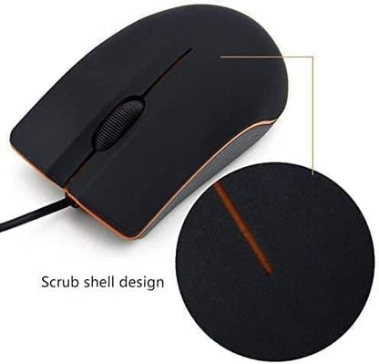 Guiheng 10 Pack Wired Mouse - USB Wired Computer Mouse for Right or Left Hand, Ergonomic with Durable Clicks for PC, Laptop, Desktop, Chromebook, Notebook, Mac - color: 10 pack black