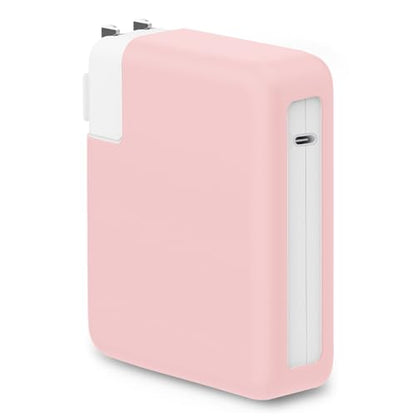 140W Soft Silicone Charger Protector Case Cover for MacBook Pro 16 inch 2026-2021 A2485 A2780 A2991 A3186 A3403 A3428 A3429 M5 M4 M3 M2 M1 Pro/Max Chip, 140W Power Adapter Cover, Baby Pink - color: Baby Pink