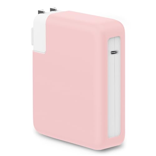 140W Soft Silicone Charger Protector Case Cover for MacBook Pro 16 inch 2026-2021 A2485 A2780 A2991 A3186 A3403 A3428 A3429 M5 M4 M3 M2 M1 Pro/Max Chip, 140W Power Adapter Cover, Baby Pink - color: Baby Pink