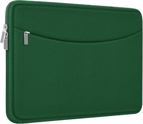 Laptop Case 15.6 inch, Shockproof Protective Laptop Cover Briefcase Carrying Computer Bag with Accessory Pocket, Portable Computer Sleeve Compatible with MacBook, HP, Dell, Lenovo, Asus, Green - color: Green, size: 15.6 inch