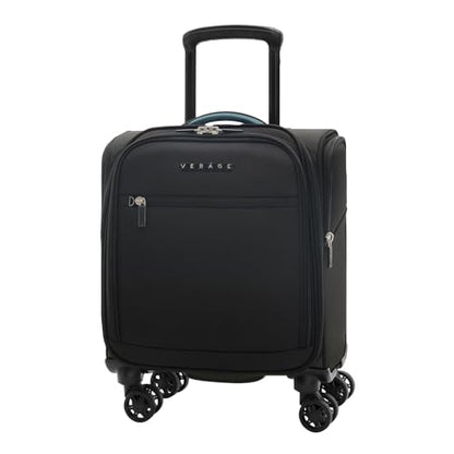 Verage Underseat Carry On Luggage with Wheels,14-Inch,Black | Personal Item Bag,Airline Approved, Laptop Compartment, USB Charging Port - color: Black, size: 14-Inch Compact Underseat