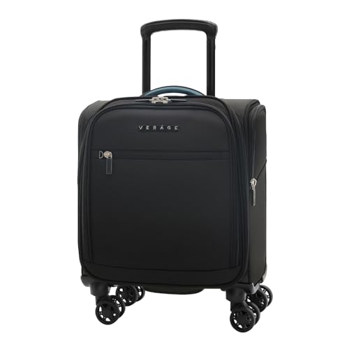 Verage Underseat Carry On Luggage with Wheels,14-Inch,Black | Personal Item Bag,Airline Approved, Laptop Compartment, USB Charging Port - color: Black, size: 14-Inch Compact Underseat